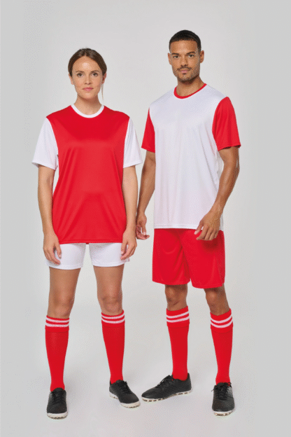Tee-shirt de sport bicolore H/F